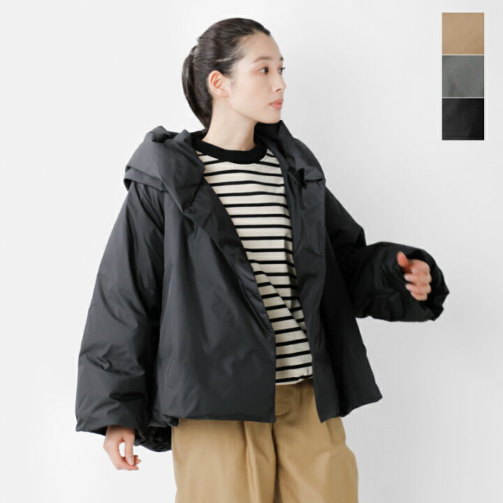 楽天市場】mizuiro ind ミズイロインド フーデッド ショート ダウン  