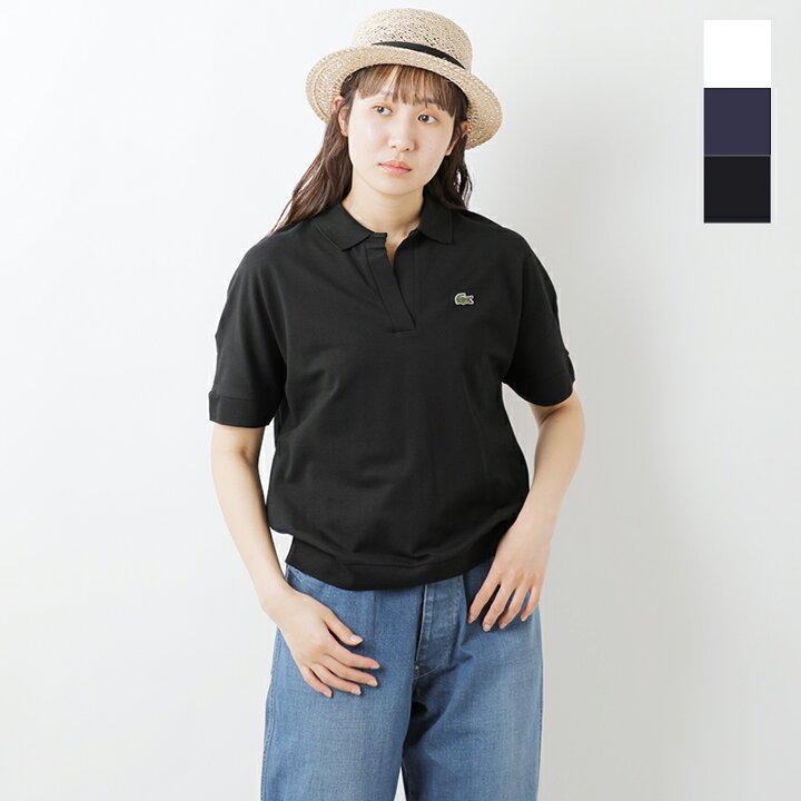楽天市場 Lacoste ラコステ リヨセルコットンスキッパーカラー半袖ポロシャツ Pf0504l Hm レディース Aranciato アランチェート