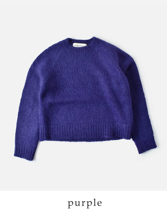 Shinzone MOHAIR PULLOVER モヘアラグランスリーブニット 