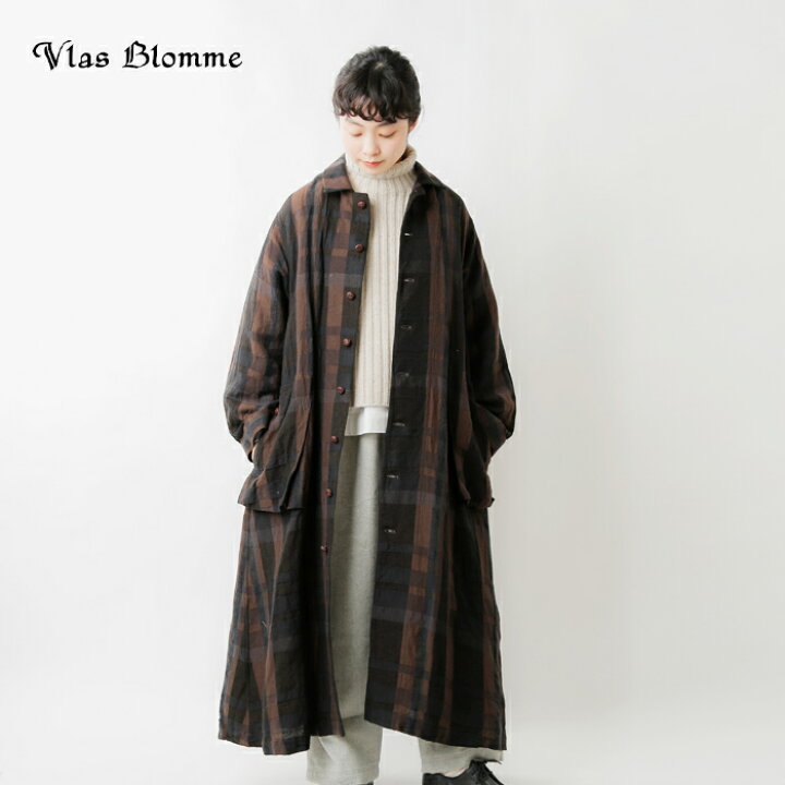 vlas blomme　麻毛ニットジャケット　アウター　日本製