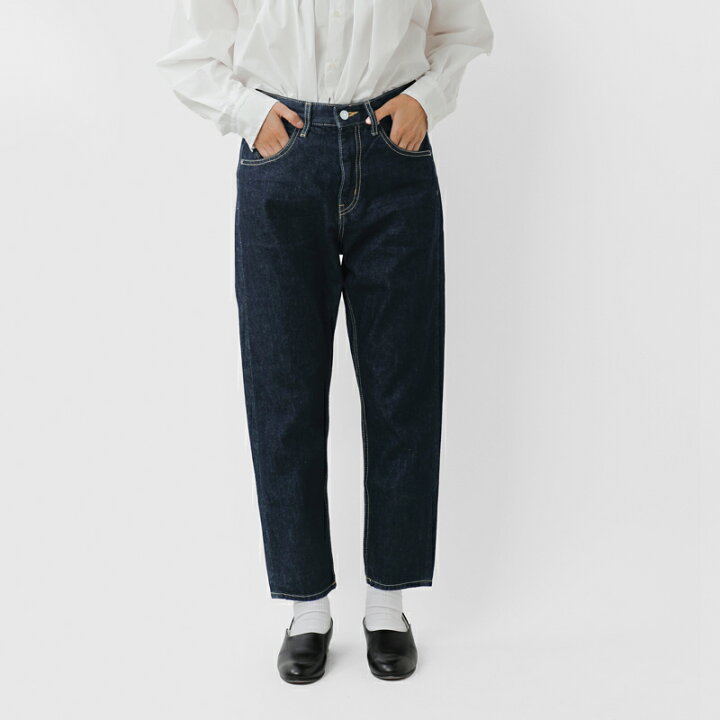 楽天市場】ミズイロインド mizuiro ind ハイウエスト デニム パンツ 1  