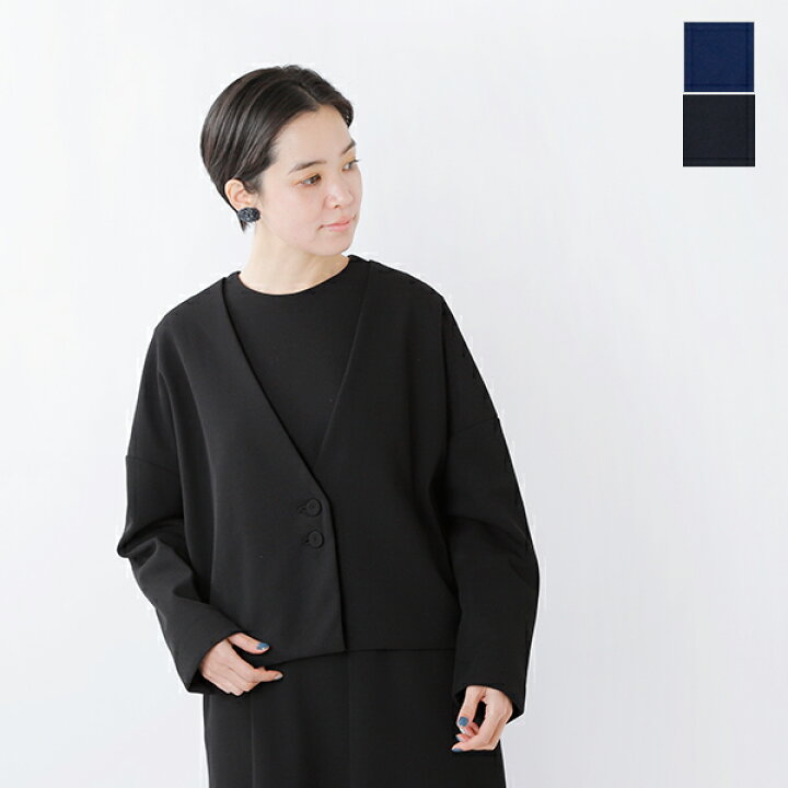 楽天市場】nooy ヌーイ 接結ジョーゼット Vネック フロー ジャケット 