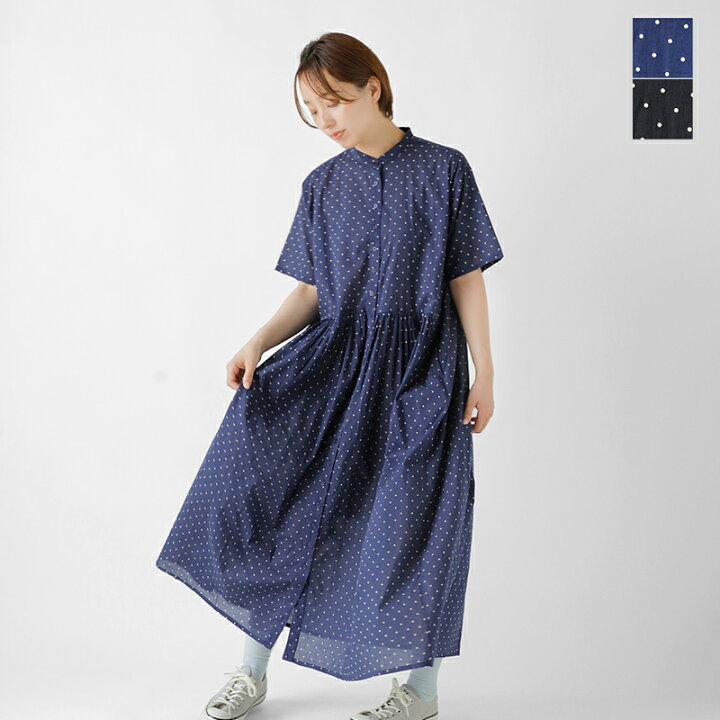 楽天市場 22ss新作 Soil ソイル コットンボイルドットプリントバンドカラードレスワンピース Nsl213 Mn レディース Aranciato アランチェート