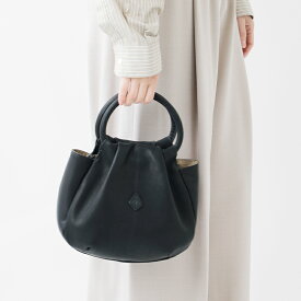 CLEDRAN クレドラン カウレザー ラウンドハンドル トート ハンド バッグ “MELO” 81-5637 レディース