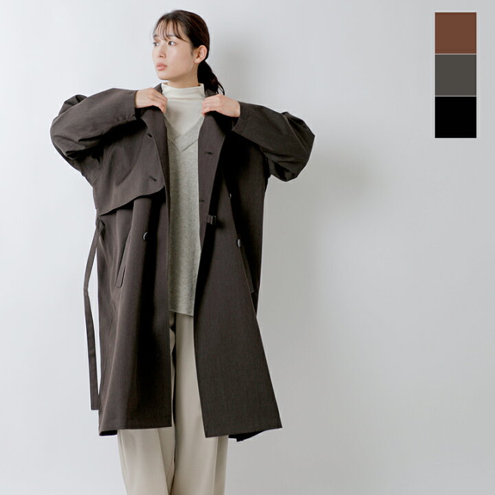 楽天市場】Dulcamara ドゥルカマラ ウール よそいき トレンチ ロング  