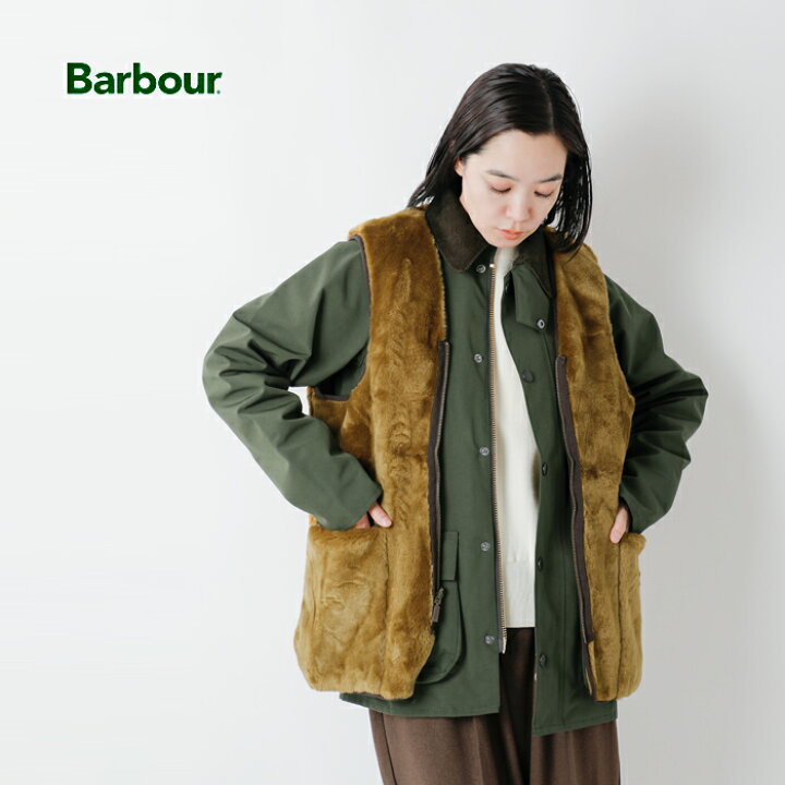 【2023aw新作】Barbour バブアー ジップアップ ライナー ベスト ”SL Fur Liner” mli0035-fn レディース  aranciato（アランチェート）