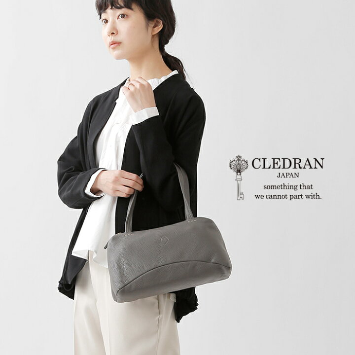 楽天市場】CLEDRAN クレドラン カウ レザー ワイド ボストンバッグ 