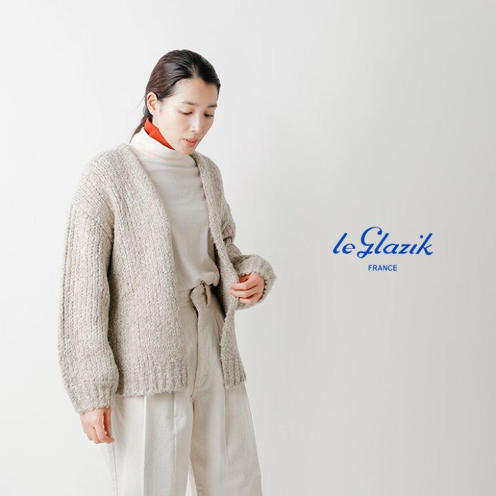 楽天市場】Le Glazik ルグラジック ブラッシュド アルパカ Vネック  