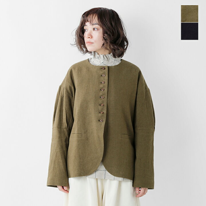 楽天市場】MAGALI マガリ リネン ウール クラシック ジャケット jk02 