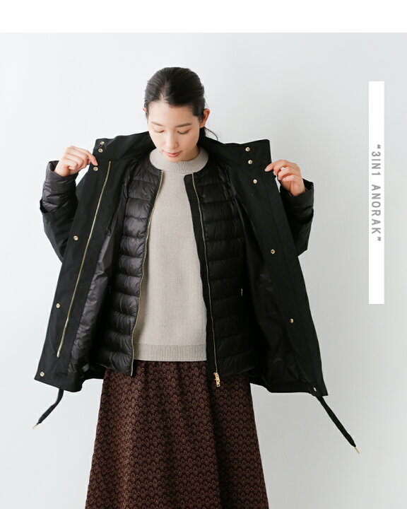楽天市場】WOOLRICH ウールリッチ デタッチャブルダウン付き 3IN1 