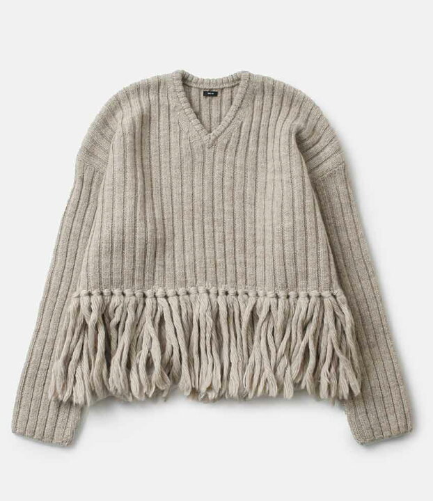 楽天市場】tissu ティシュ SIROROVING フリンジ Vネック プルオーバー 