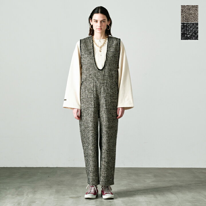 楽天市場】kha:ki カーキ ルーズ ツイード ジャンプスーツ “TWEED  