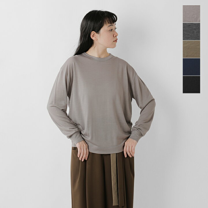 楽天市場】SLOANE スローン ウール天竺 長袖 ニット Tシャツ sl8w-t439 