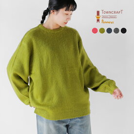セール【40%OFF】TOWN CRAFT タウンクラフト ソリッド シャギー カラー クルーネック セーター tc25f011 レディース【クーポン対象】