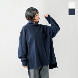 Shinzone シンゾーン コットン ハイネック オーバー Tシャツ “HIGHNECK OVER TEE” 23amscu02-mt レディース