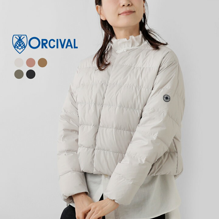 楽天市場】ORCIVAL オーチバル ライトダウン ノーカラー ショート 