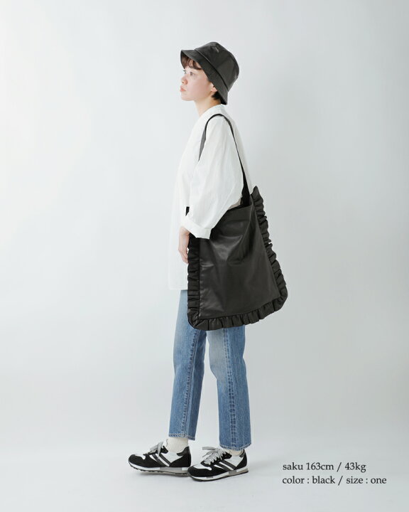 楽天市場】Sisii シシ レザー フリル トート バッグ “frill tote bag 