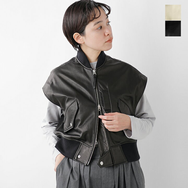 楽天市場】Sisii シシ レザー ベスト “L2 B VEST” 114v-ol-mn 