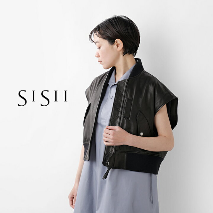 楽天市場】Sisii シシ レザー ベスト “L2 B VEST” 114v-ol-mn 