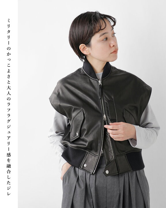 楽天市場】Sisii シシ レザー ベスト “L2 B VEST” 114v-ol-mn 