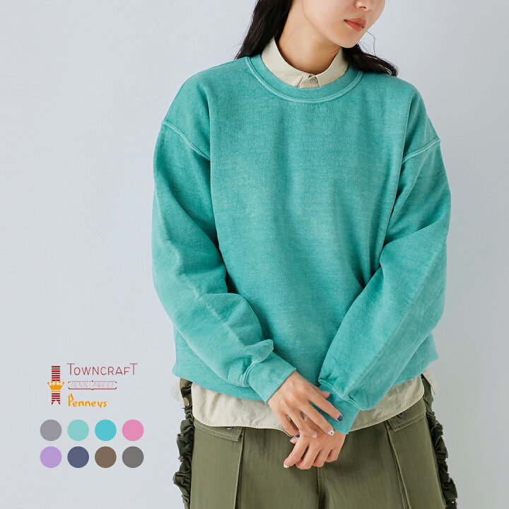 楽天市場】TOWN CRAFT タウンクラフト フリース 90s ピグメント クルー