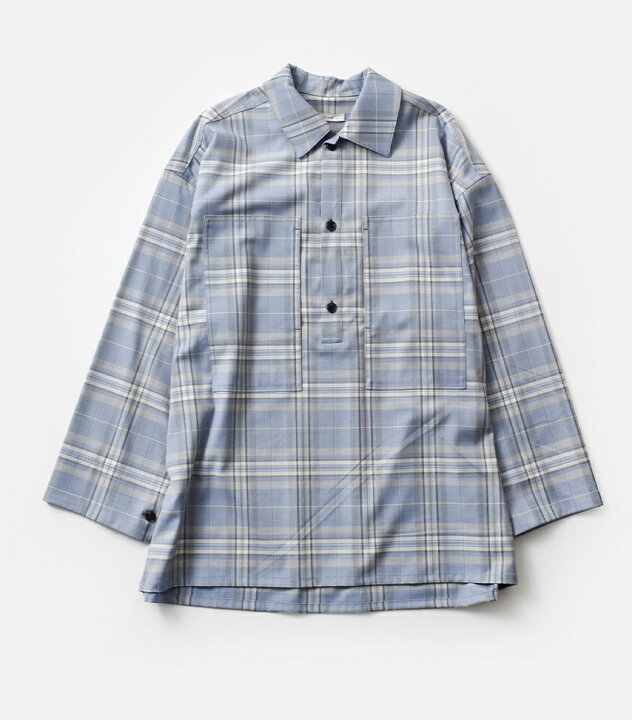 CLANE CHECK POCKET OVER SHIRT 