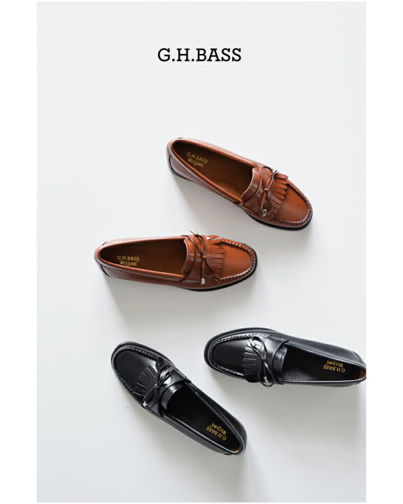 楽天市場】【3こ1】G.H.BASS ジーエイチバス レザー タッセル 