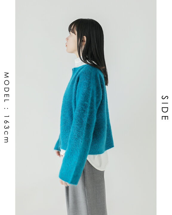 楽天市場】unfil アンフィル ストレッチ モヘア ボタンレス  