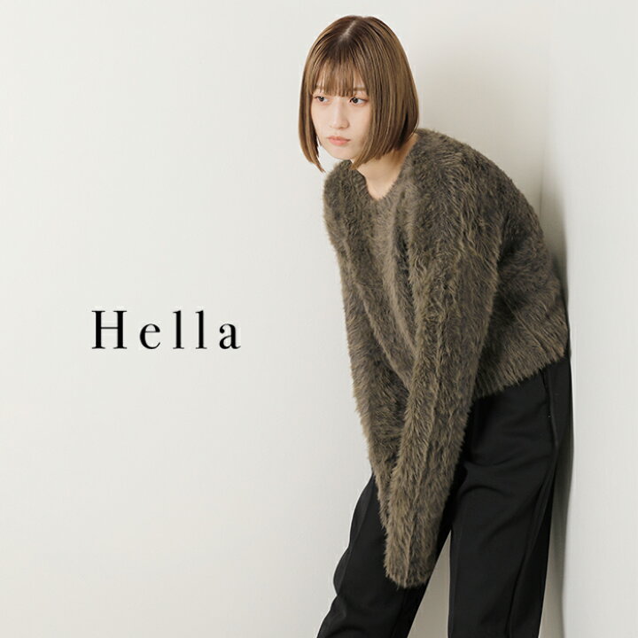 楽天市場】Hella ヘラ シャギー ニット プルオーバー “UNEVENNESS 