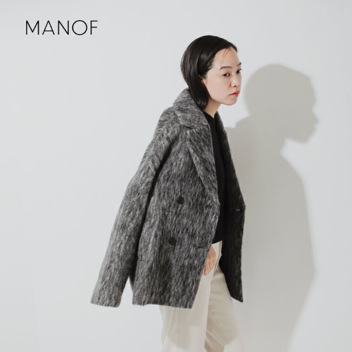 楽天市場】MANOF マノフ シャギー コクーン コート 87101-0062-fn 