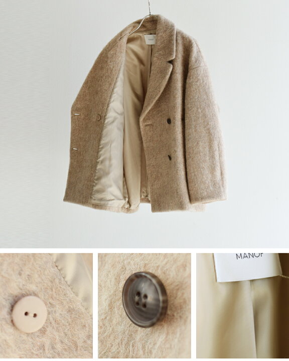 楽天市場】MANOF マノフ シャギー コクーン コート 87101-0062-fn  