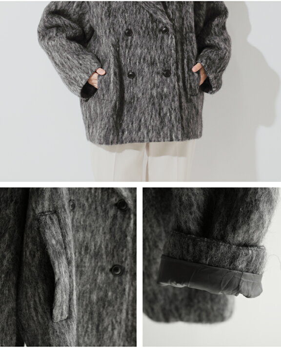 楽天市場】MANOF マノフ シャギー コクーン コート 87101-0062-fn  