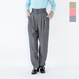 【30%OFF】CLANE クラネ ワイド ベルト タック パンツ 17110-7202 レディース【サイズ交換初回無料】 【クーポン対象】