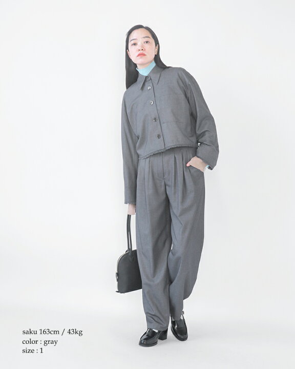 楽天市場】【30%OFF】CLANE クラネ ワイド ベルト タック パンツ 17110 