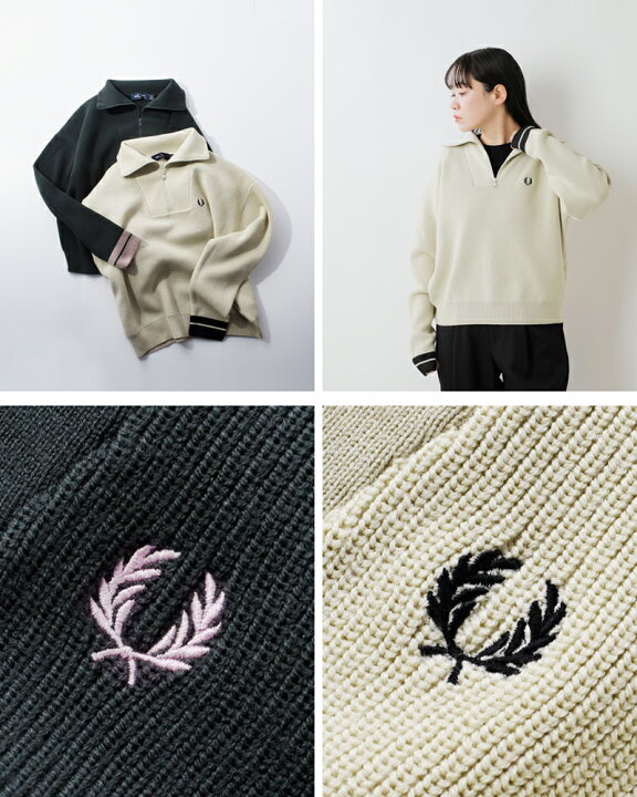 楽天市場】FRED PERRY フレッド ペリー ローゲージ ハーフジップ 