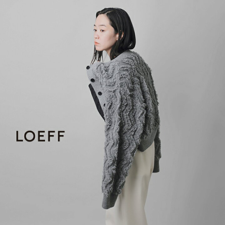楽天市場】LOEFF ロエフ リサイクル アルパカ ウール フリンジ ニット 