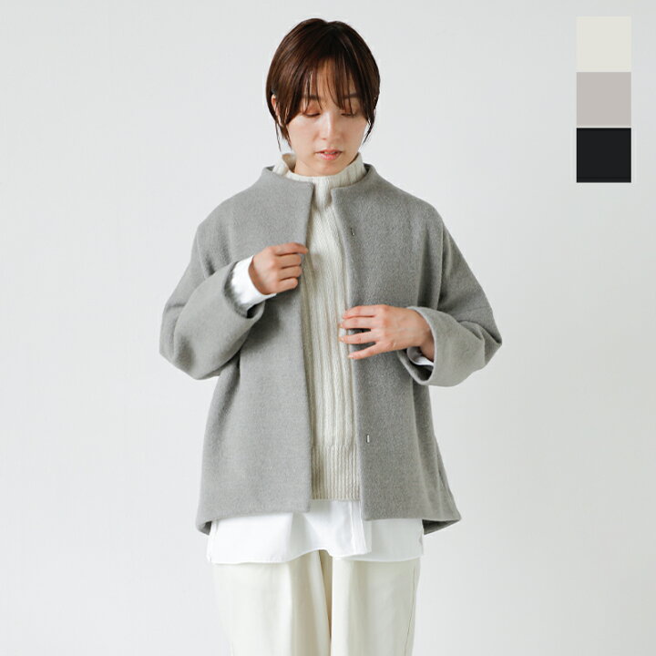楽天市場】evam eva エヴァムエヴァ プレス ウール ショート コート  