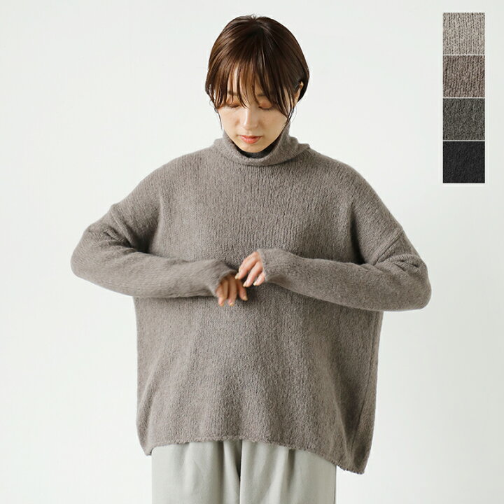 楽天市場】evam eva エヴァムエヴァ アルパカ リリー タートルネック 