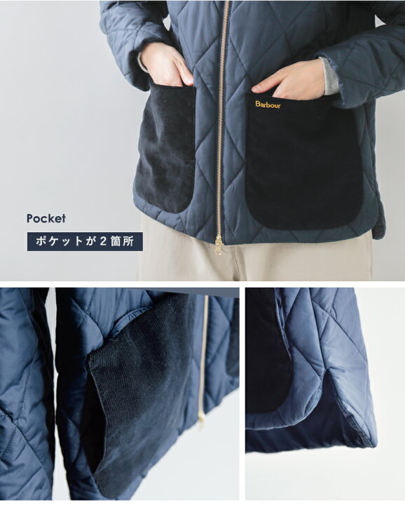 楽天市場】Barbour バブアー キルティング ジップアップ ブルゾン 