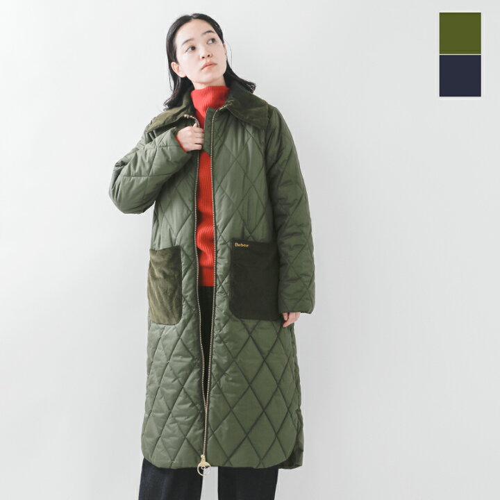 楽天市場】Barbour バブアー ジップ キルティング ロングコート 