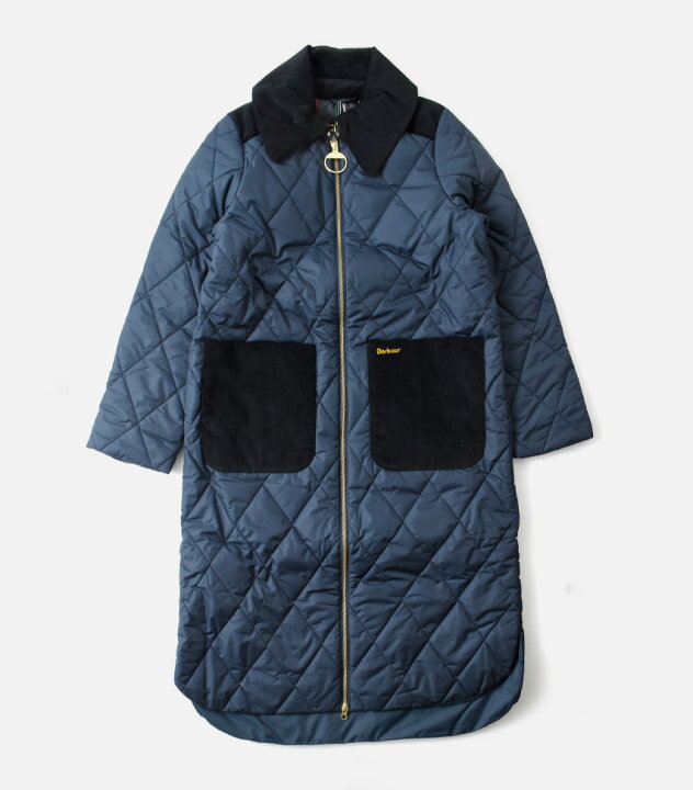 楽天市場】Barbour バブアー ジップ キルティング ロングコート 