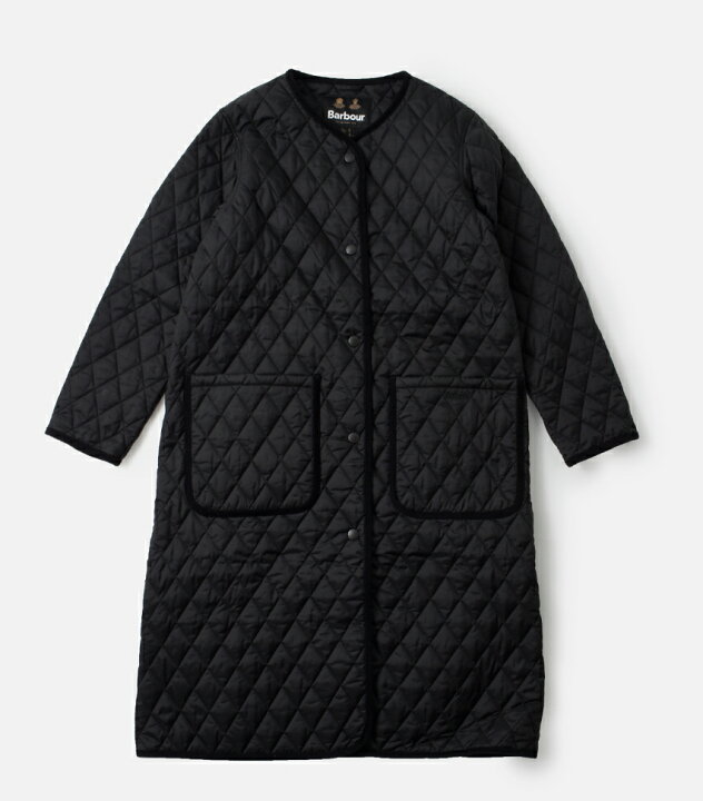 楽天市場】Barbour バブアー ラウンドカラー キルティング ロング 