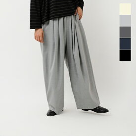 セール【20%OFF】mizuiro ind ミズイロインド ワイド タック パンツ 3-260082 レディース【☆】