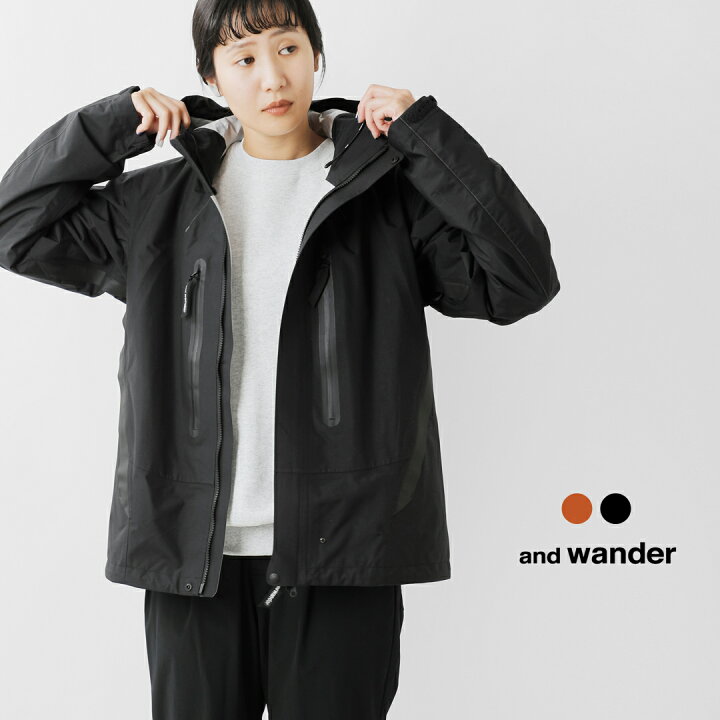 楽天市場】and wander アンドワンダー ハイカー レイン ジャケット  