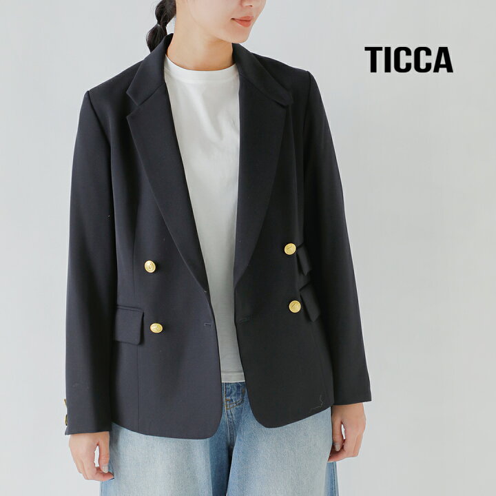 楽天市場】TICCA ティッカ ウールサージ ダブル ジャケット tbfa-191 