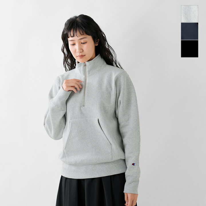 楽天市場】Champion チャンピオン リバースウィーブ ハーフジップ 