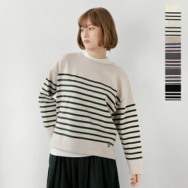 オーチバル オーシバル ORCIVAL ウール プレーティング ニット ボーダー ボートネック プルオーバー or-d0101cra-25aw-mt レディース 2025aw新作 【海外出荷不可】