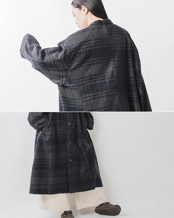 楽天市場】Yarmo ヤーモ コットン フランネル ビッグ コート yar-24aw 