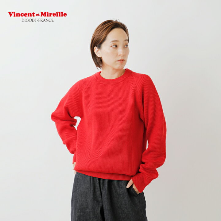 楽天市場】Vincent et Mireille ヴァンソン エ ミレイユ ウール クルー 