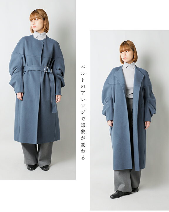 楽天市場】【50%OFF】CINOH チノ ダブルフェイス ドレープスリーブ 
